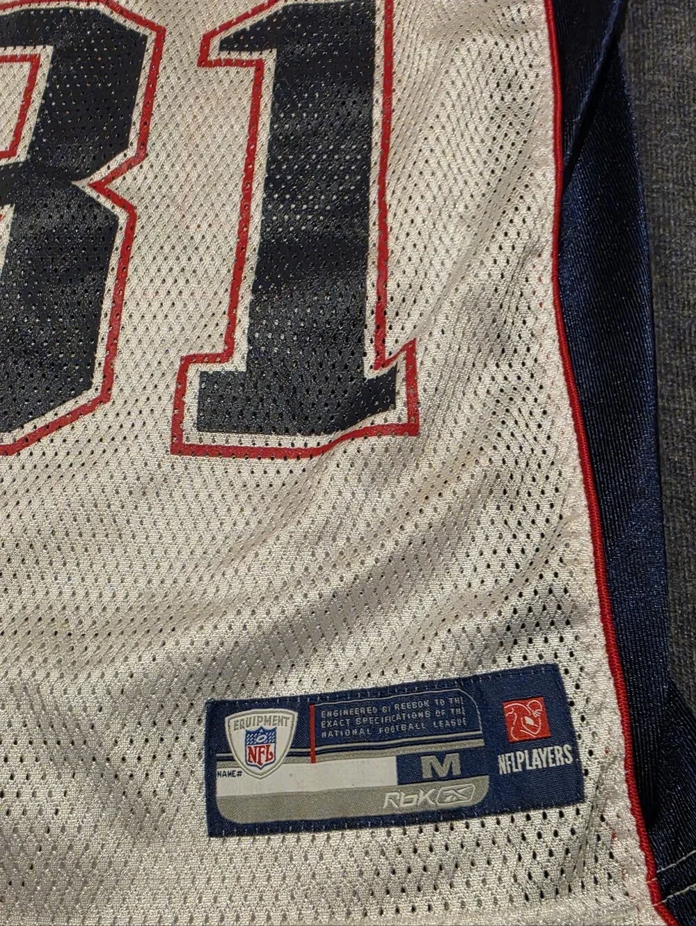 VINTAGE REEBOK RANDY MOSS PATRIOTS JERSEY 🔥Super clean. New England Patriots